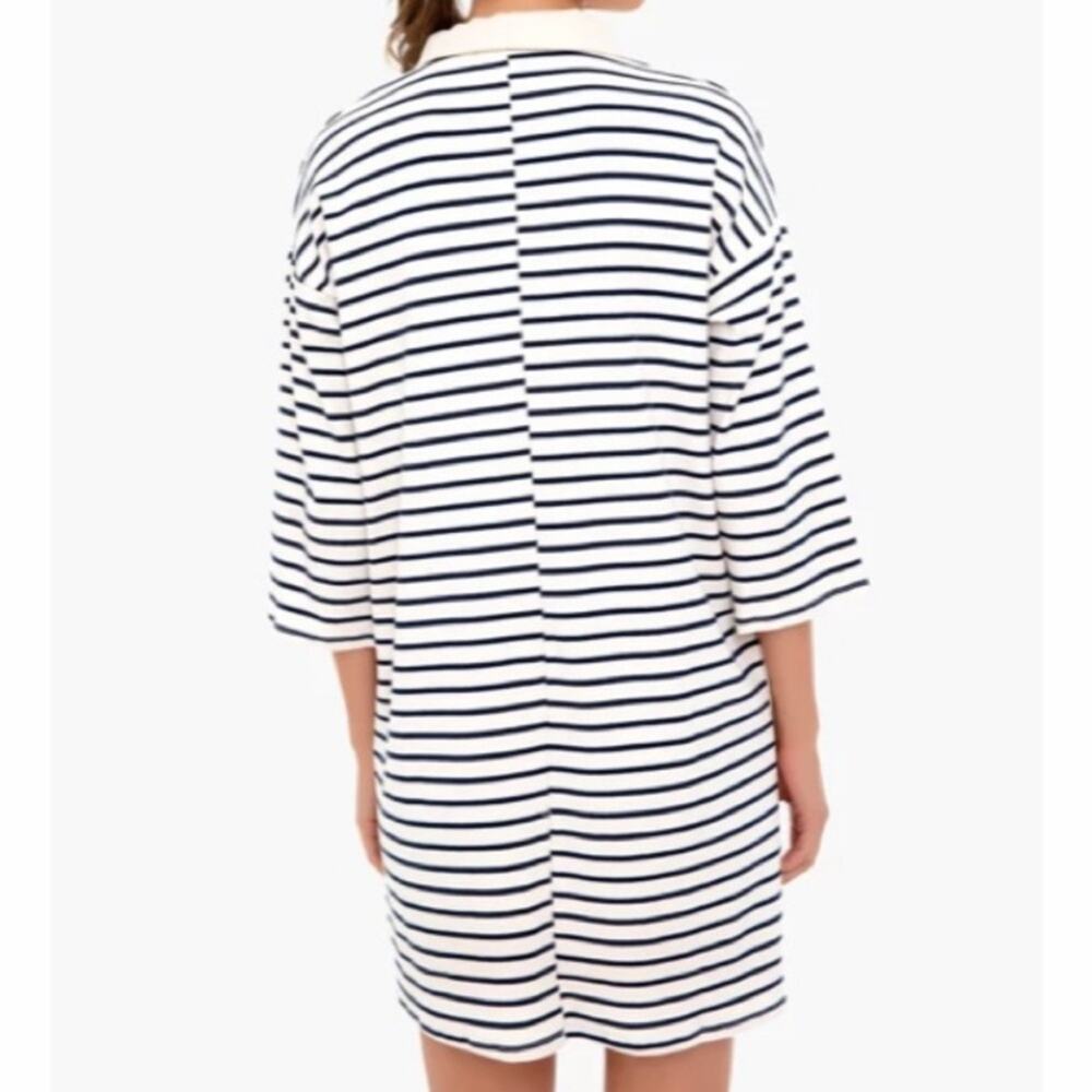 Tuckernuck Navy Stripe Ashton Knit Polo Mini Shift Dress size XS - Picture 3 of 16